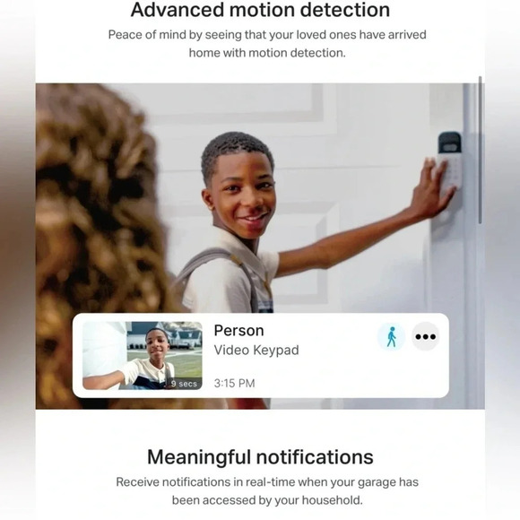 Chamberlain myQ Smart Garage Video Keypad - White - Picture 4 of 16